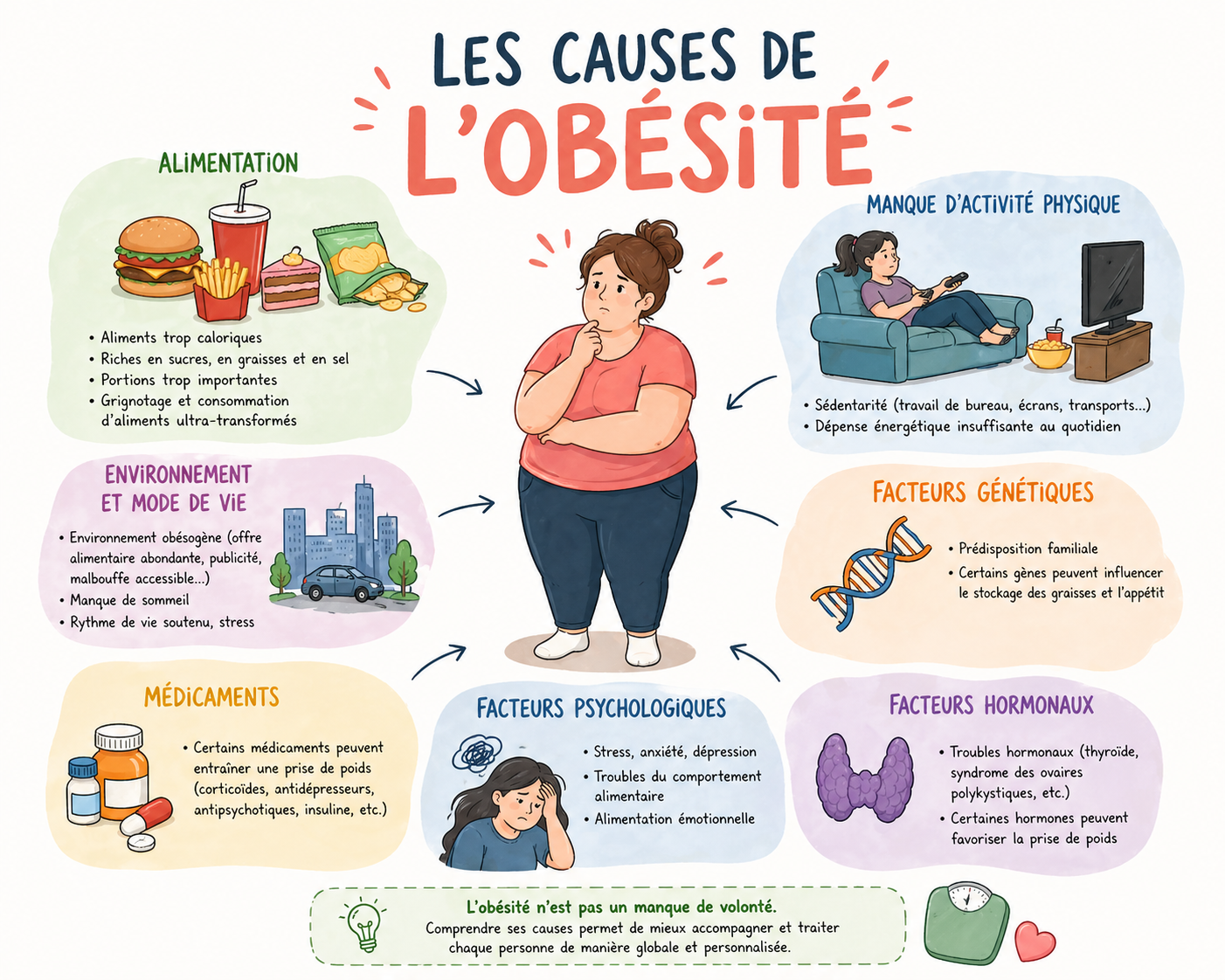 causes de l'obésité